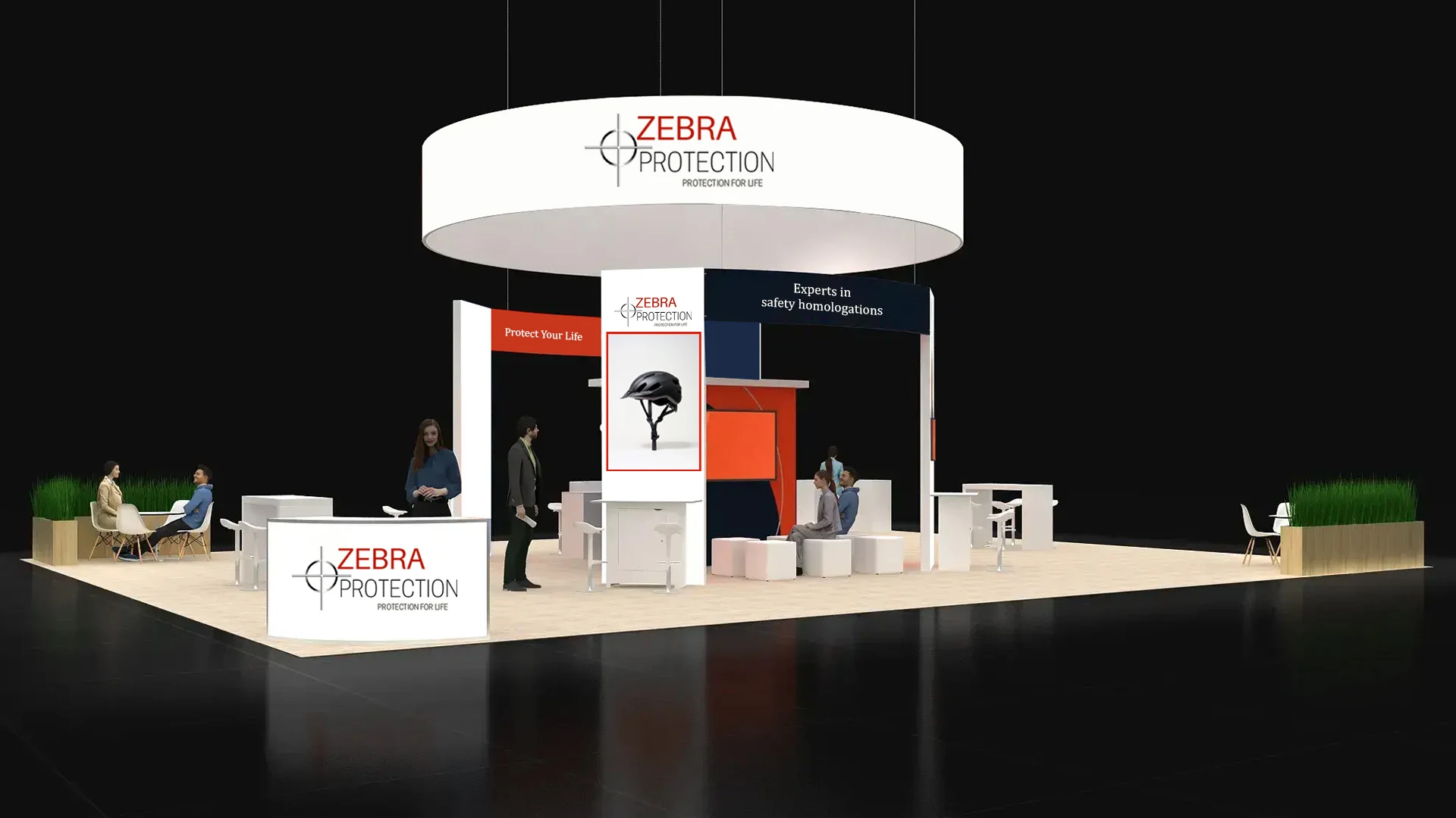 40ft x 50ft booth size