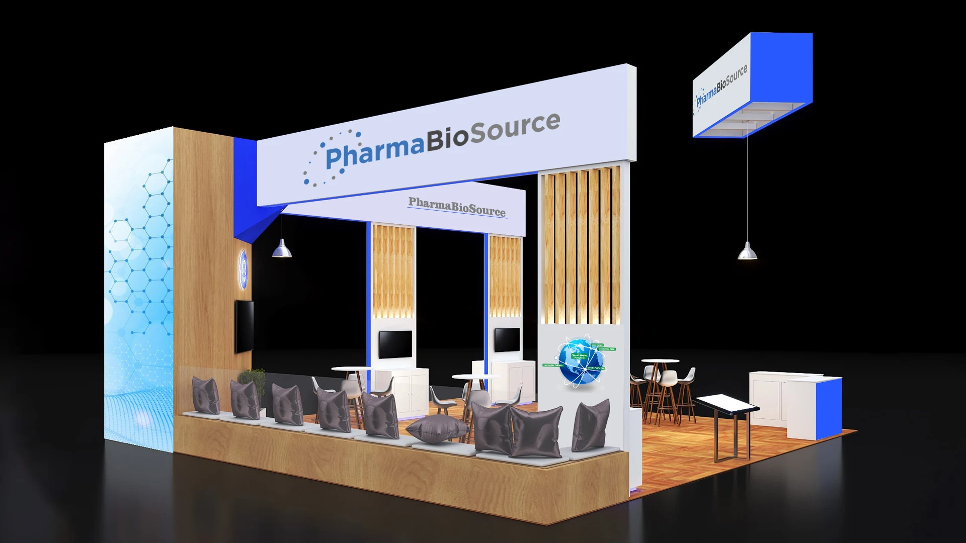 30ft x 30ft booth size