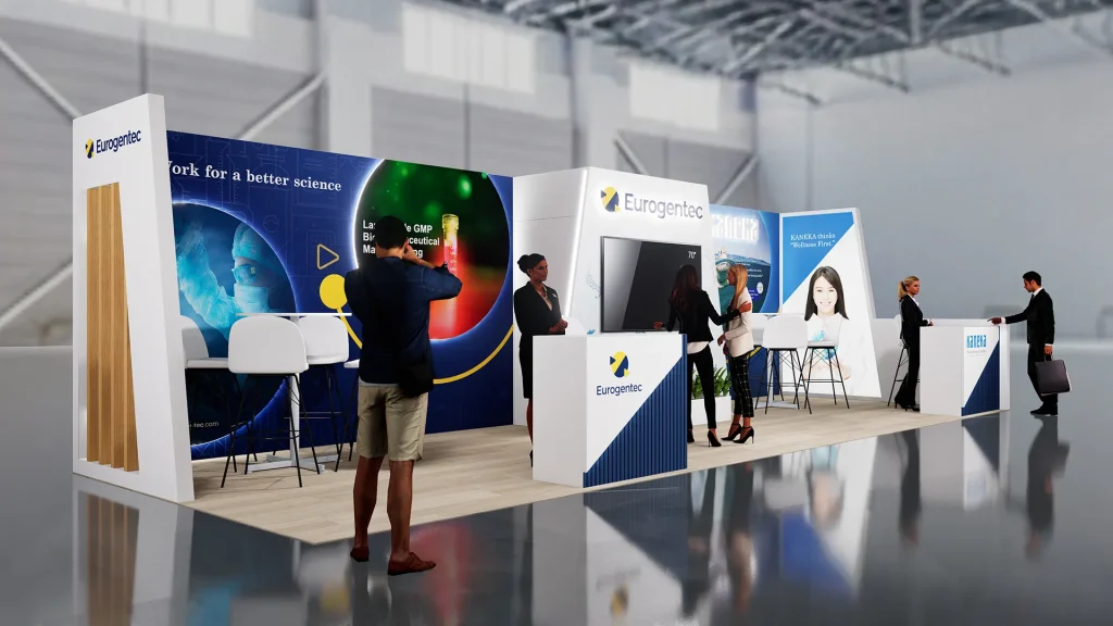 10x30 island trade show booth design